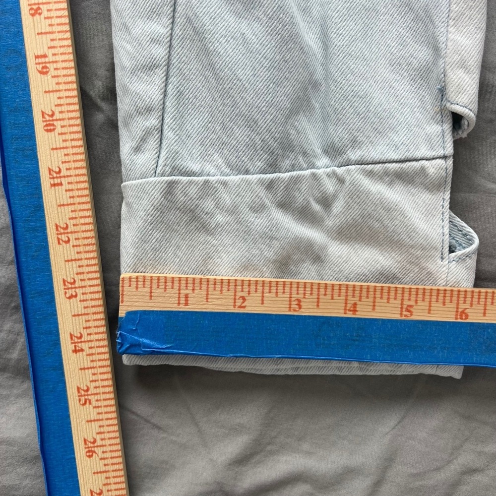 LEVI'S 501XX Cutout‎ Jeans Women's 26x26 Light Wash Premium Patchwork Distressed - Picture 11 of 16